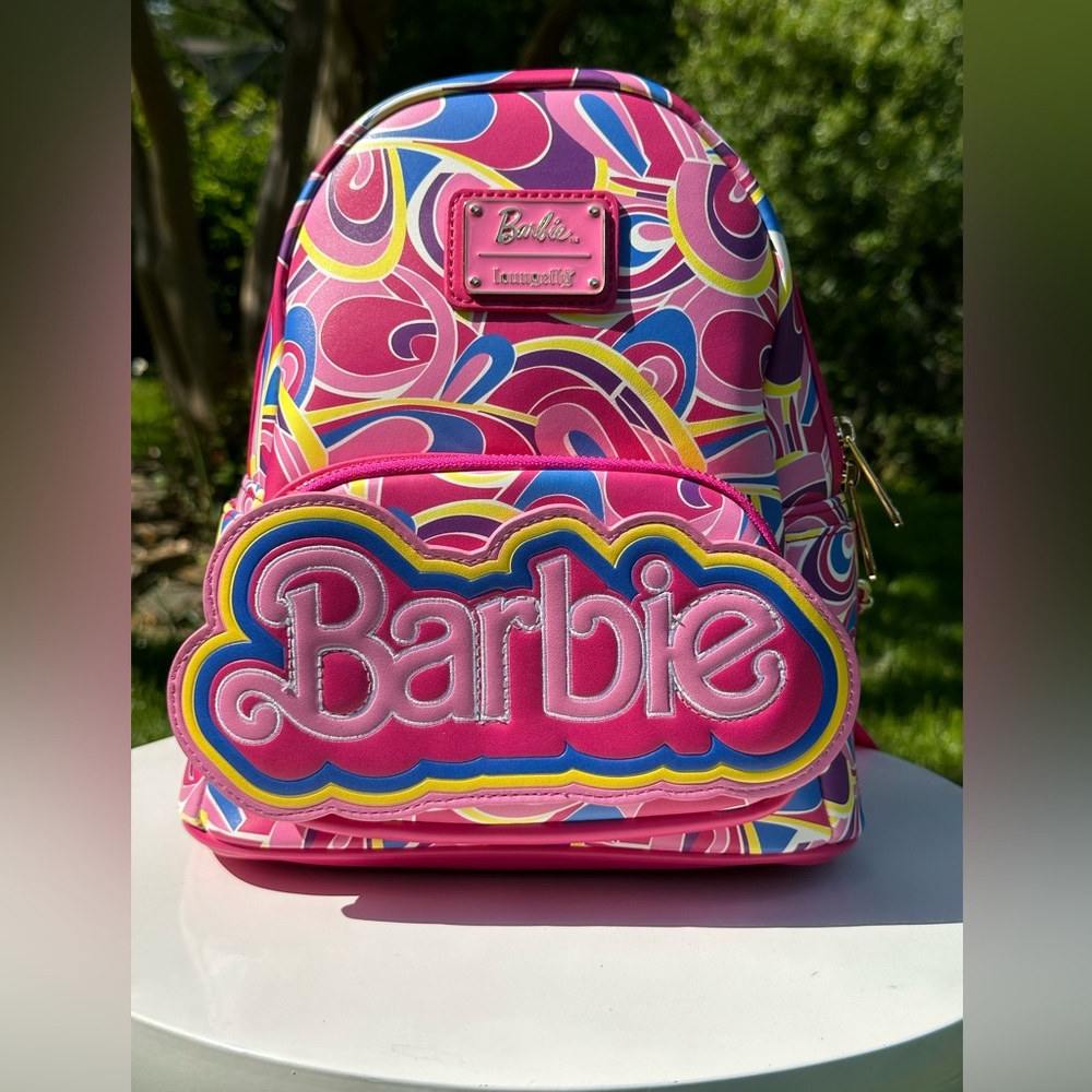 LOUNGEFLY Barbie Totally Hair 30th Anniversary Backpack NWT